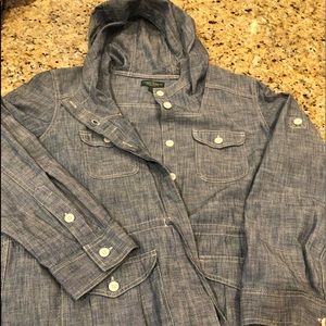 Drawstring Ralph Lauren chambray jacket with good